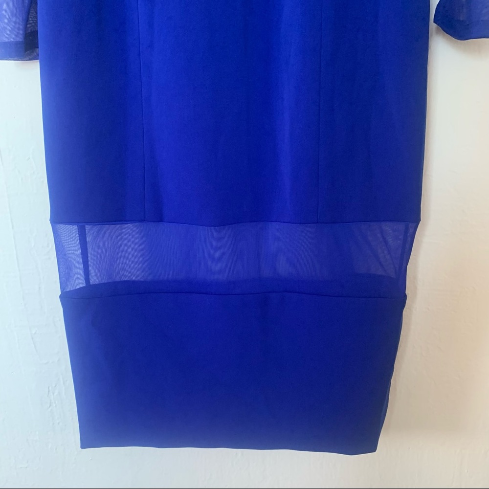 NWT JayGodfrey Sheer Panel Crepe Sheath Dress - Picture 6 of 13